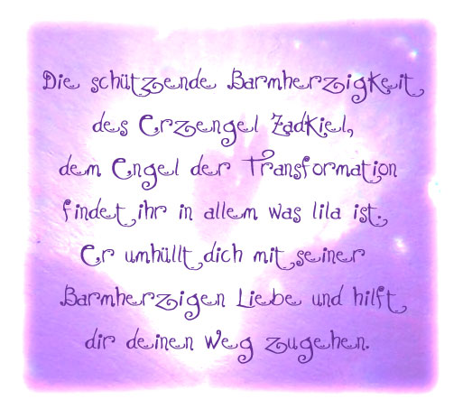 Zadkiel Erzengel der Transformation